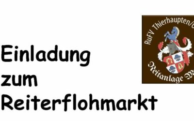 Einladung zum Reiterflohmarkt 13. Mai 2023